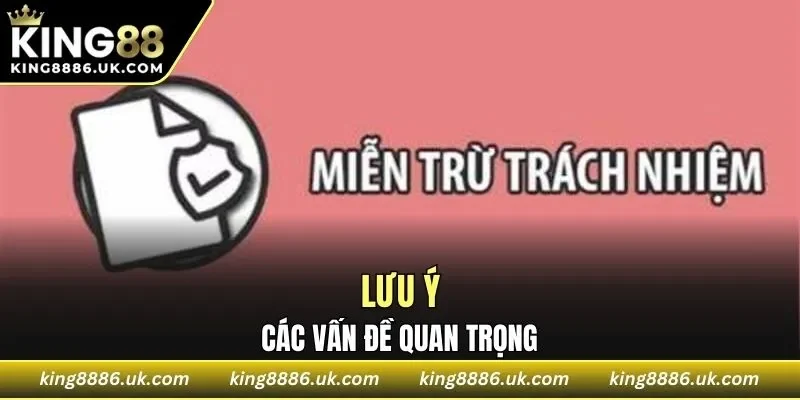 Một vài điều cần chú ý